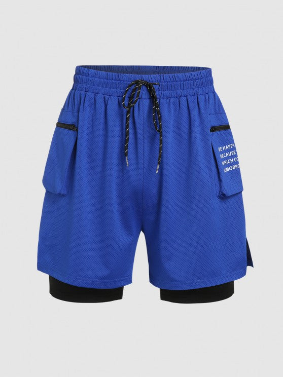 Smiley T Shirt With Cargo Sports Shorts - Grafton Collection