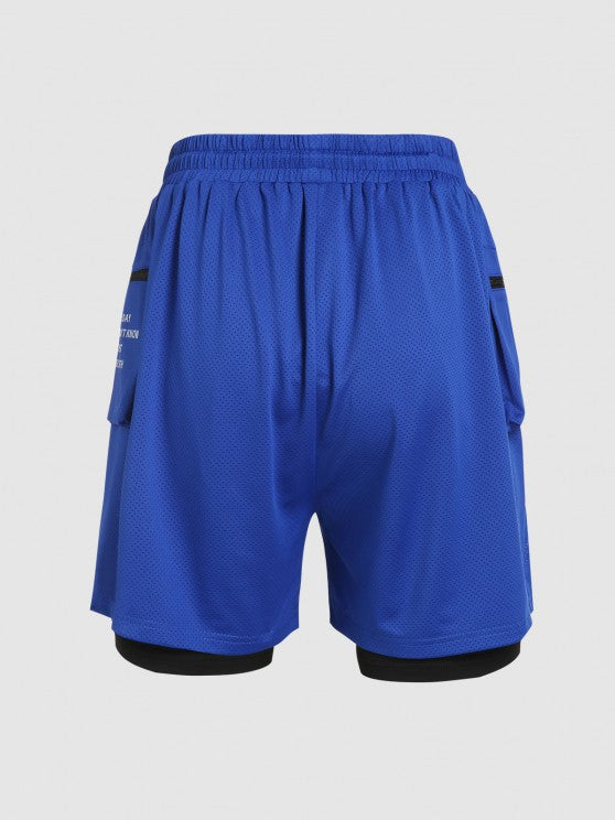 Smiley T Shirt With Cargo Sports Shorts - Grafton Collection