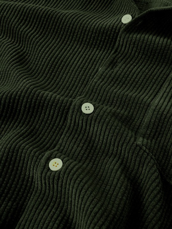 Corduroy Button Shirt And Shorts Set - Grafton Collection