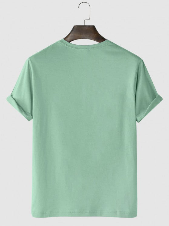 Butterfly Printed T Shirt And Vertical Stripe Shorts - Grafton Collection