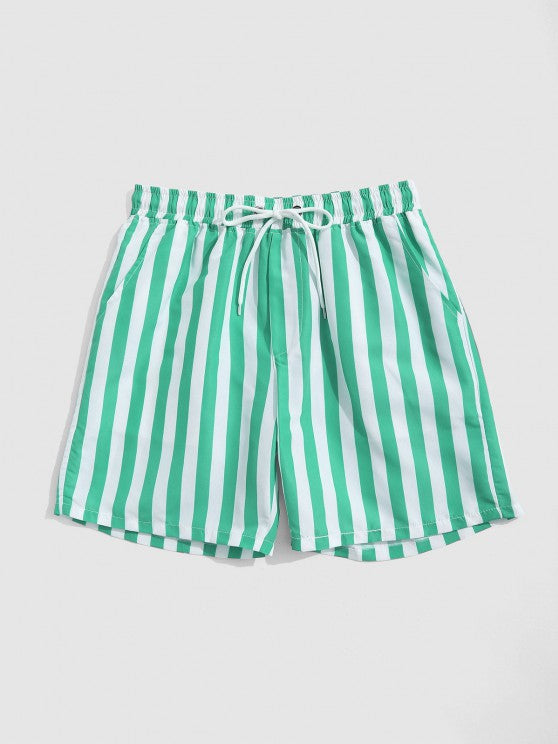 Butterfly Printed T Shirt And Vertical Stripe Shorts - Grafton Collection