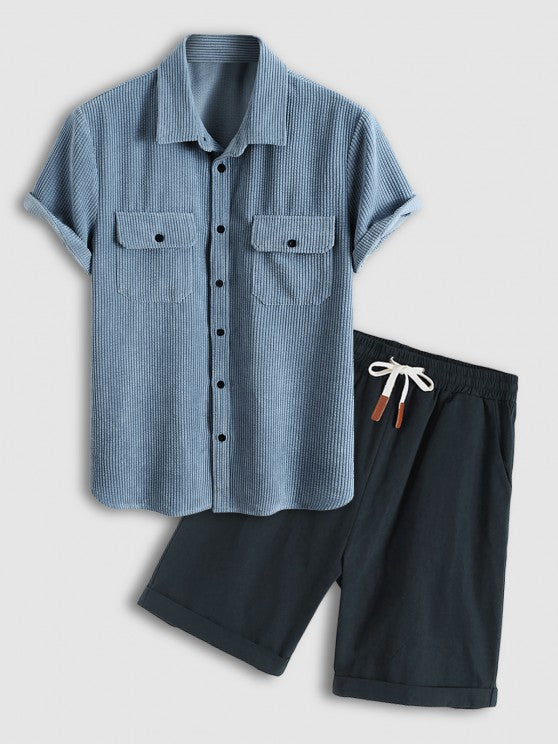 Short Sleeves Shirt And Shorts - Grafton Collection