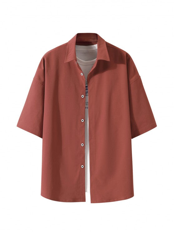 Button Shirt And Shorts Set - Grafton Collection