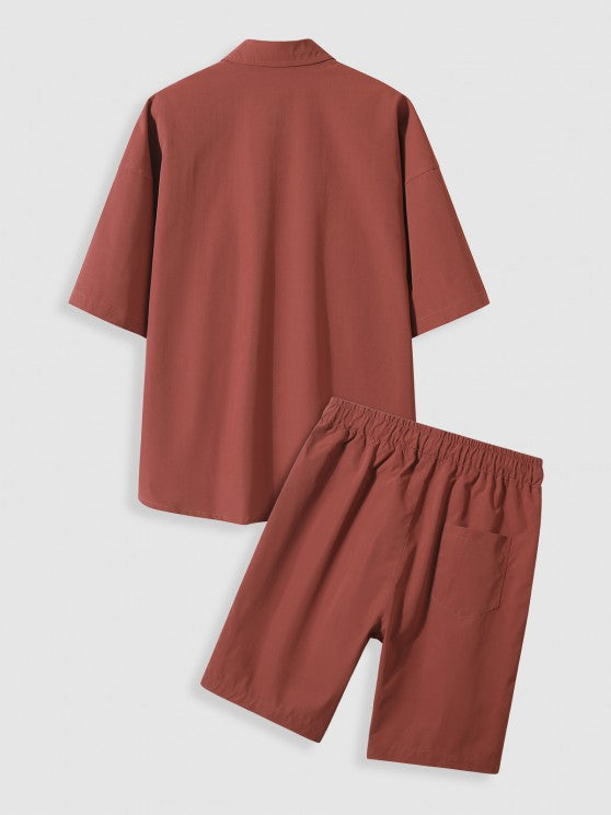 Button Shirt And Shorts Set - Grafton Collection