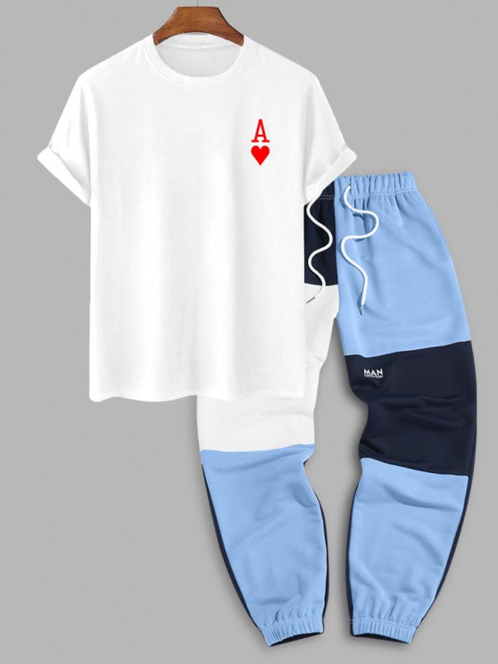 Playing Card Printed T Shirt And Pant - Grafton Collection