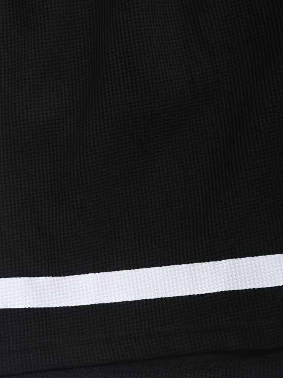 Striped Pattern T Shirt And Shorts Set - Grafton Collection