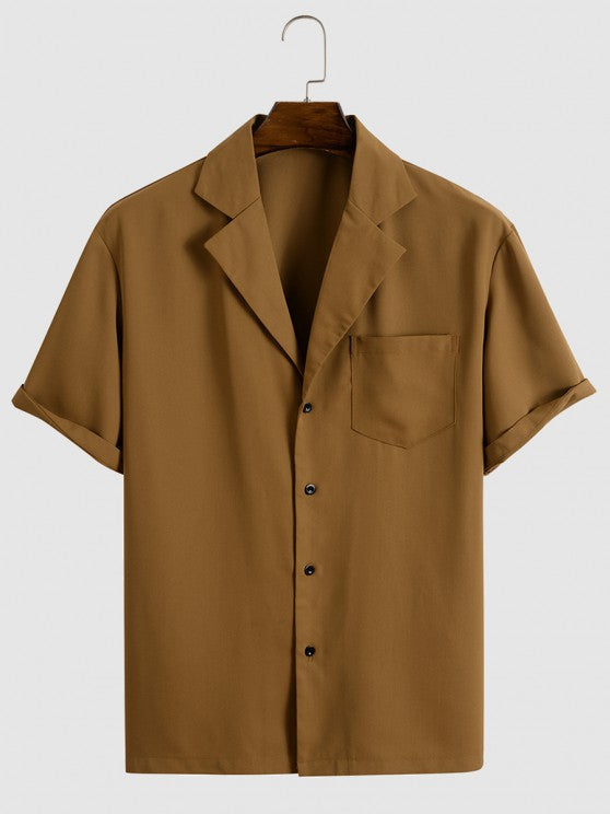 Tailored Collar Shirt And Drawstring Pants - Grafton Collection