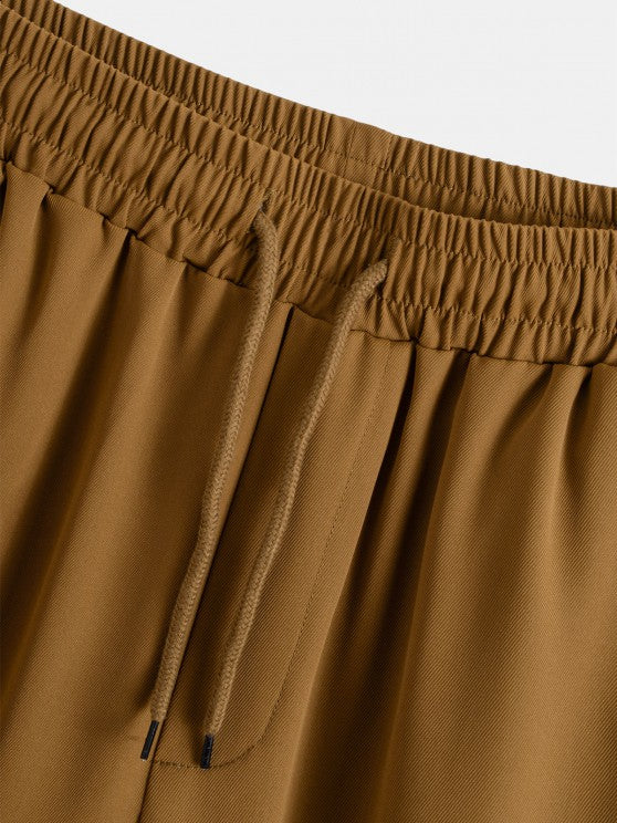 Tailored Collar Shirt And Drawstring Pants - Grafton Collection