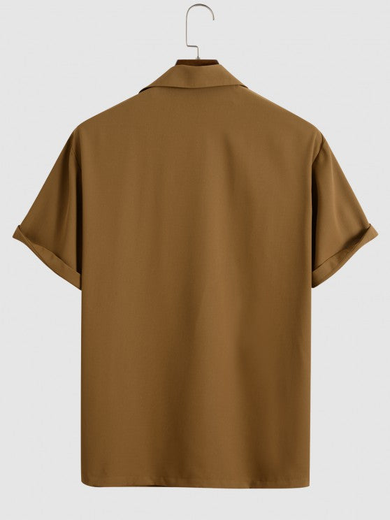 Tailored Collar Shirt And Drawstring Pants - Grafton Collection