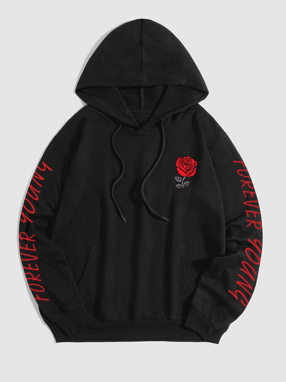 Letter Printed Hoodie with Jogger Pants - Grafton Collection