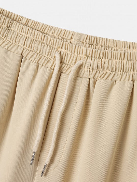 Tailored Collar Shirt And Drawstring Pants - Grafton Collection