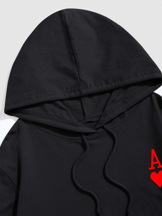 Playing Card Hoodie And Jogger Sweatpants - Grafton Collection