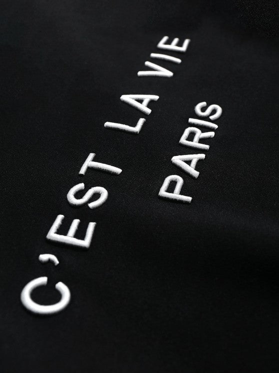 Embroidered Hoodie And Striped Shorts - Grafton Collection