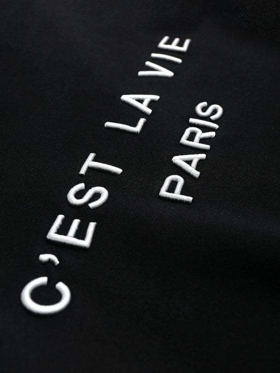 Embroidered Hoodie And Striped Shorts - Grafton Collection