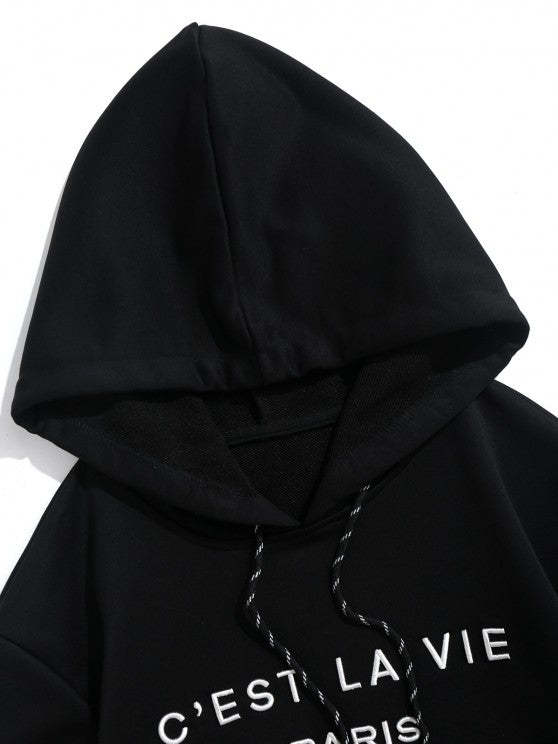 Embroidered Hoodie And Striped Shorts - Grafton Collection