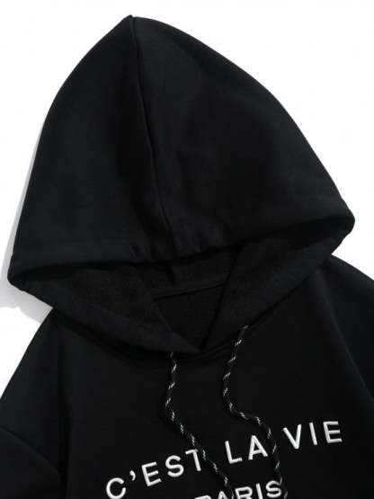 Embroidered Hoodie And Striped Shorts - Grafton Collection