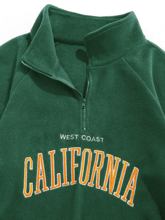 Embroidered Quarter Zip Polar Fleece Set - Grafton Collection