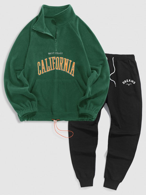 Embroidered Quarter Zip Polar Fleece Set - Grafton Collection