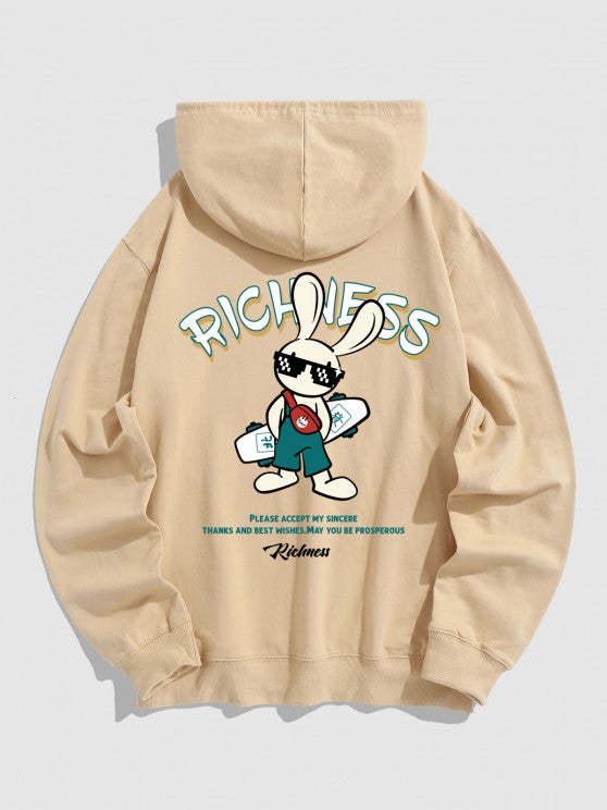 Letter Richness Hoodie And Sports Pants - Grafton Collection