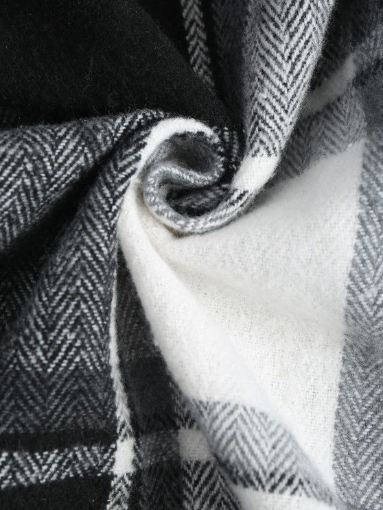 Two Tone Plaid Shirt And Cargo Pants Set - Grafton Collection