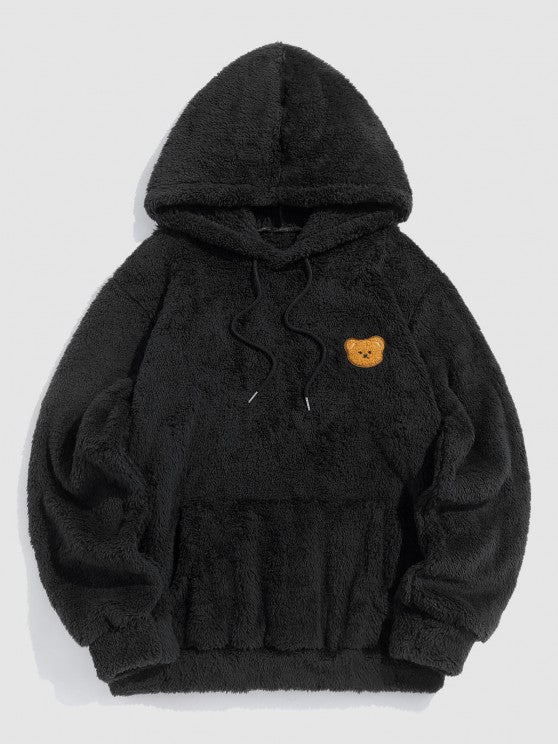Bear Terry Embroidered Teddy Hoodies - Grafton Collection