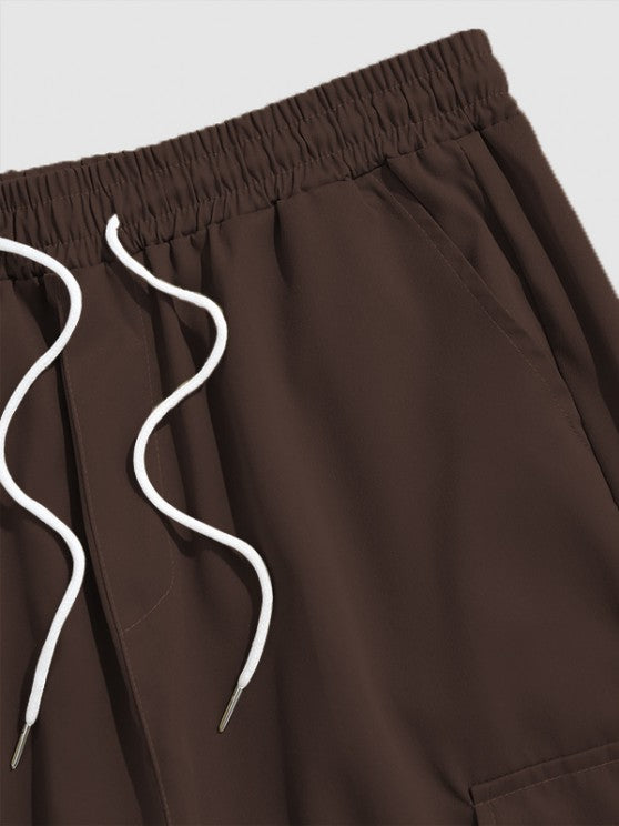 Embroidered Hoodie And Cargo Pants Set - Grafton Collection