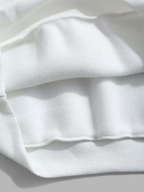 Letter Printed Sweatshirt And Cargo Pants - Grafton Collection