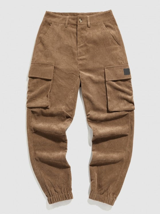 Wool Blend Shacket And Corduroy Pants Set - Grafton Collection