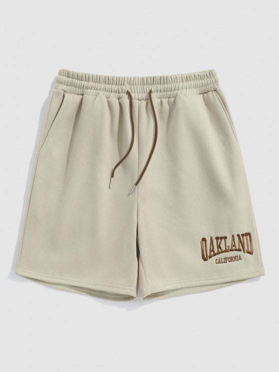 Oakland Embroider Hoodie And Shorts Set - Grafton Collection