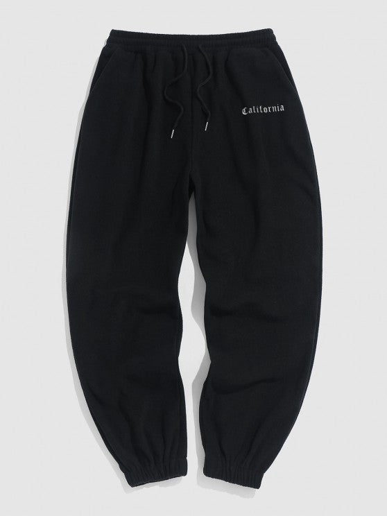 Letter Graphic Printed Pants Set - Grafton Collection