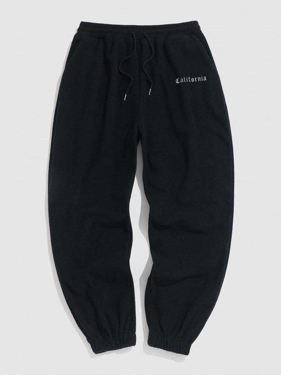 Letter Graphic Printed Pants Set - Grafton Collection