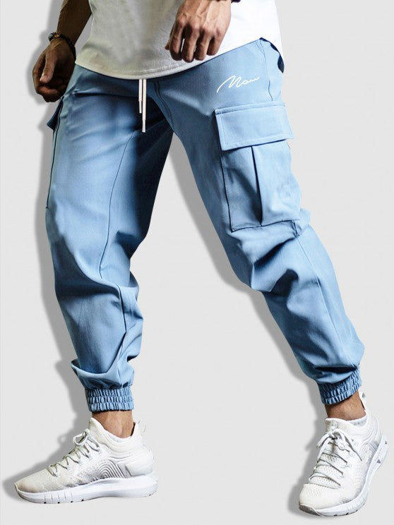 Half Zip Sweatshirt With Jogger Cargo Pants Set - Grafton Collection