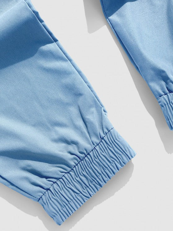 Half Zip Sweatshirt With Jogger Cargo Pants Set - Grafton Collection