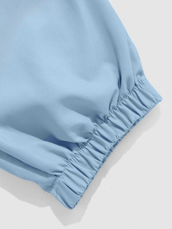 Letter Printed Hoodie And Jogger Pant - Grafton Collection