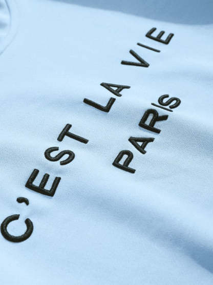 Letter Printed Hoodie And Jogger Pant - Grafton Collection