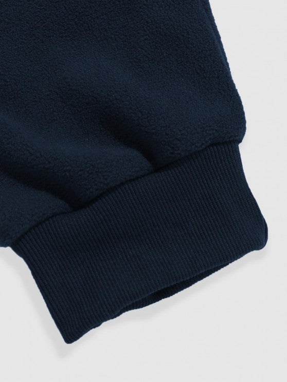 Letter Embroidery Sweatshirt And Sweatpants Set - Grafton Collection