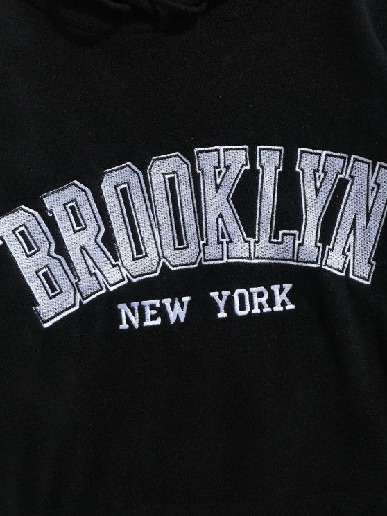 Brooklyn Embroidered Hoodie And Pants Set - Grafton Collection