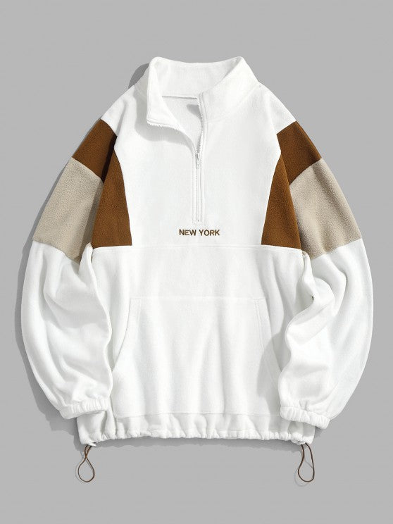 Sweatshirt Shearling Jacket And Cargo Jogger Set - Grafton Collection