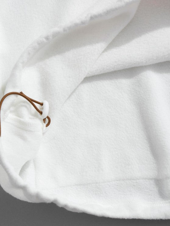 Sweatshirt Shearling Jacket And Cargo Jogger Set - Grafton Collection