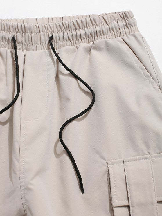 Sweatshirt Shearling Jacket And Cargo Jogger Set - Grafton Collection