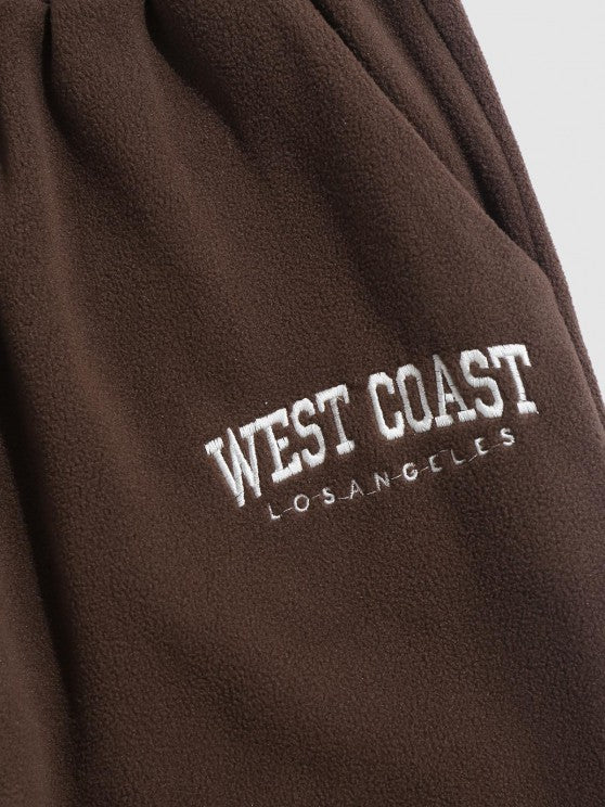 Comfy And Letter Embroidered Polar Fleece Set - Grafton Collection