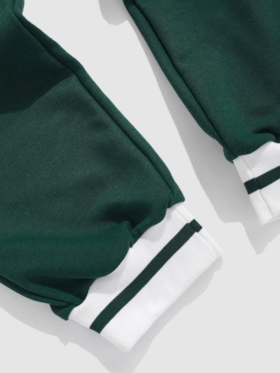 Printed Sweatshirt And Jogger Pants Sport Set - Grafton Collection