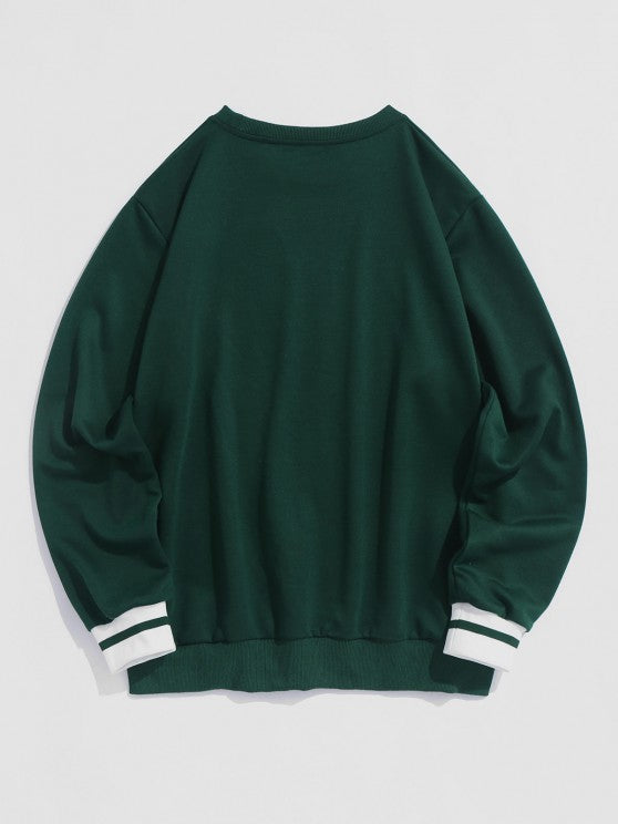 Printed Sweatshirt And Jogger Pants Sport Set - Grafton Collection