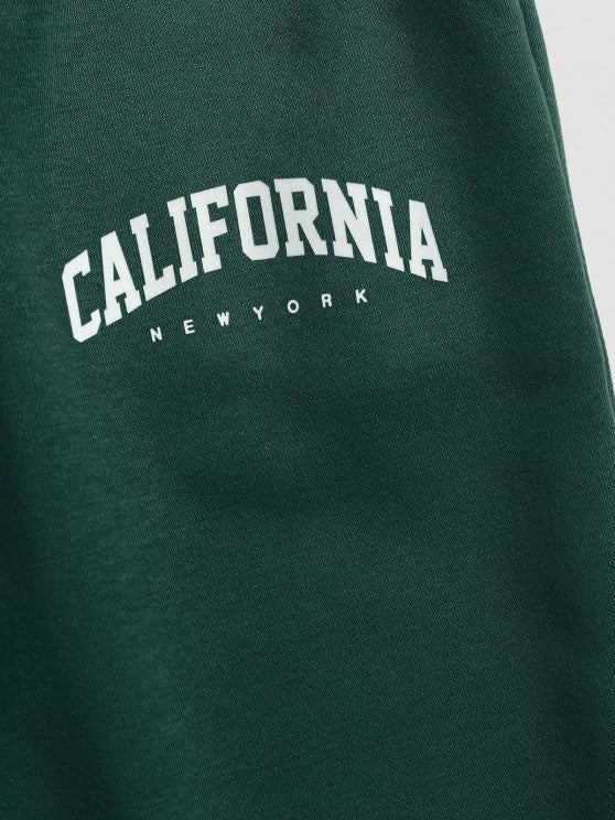 Printed Sweatshirt And Jogger Pants Sport Set - Grafton Collection