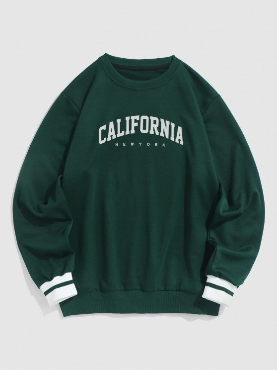 Printed Sweatshirt And Jogger Pants Sport Set - Grafton Collection