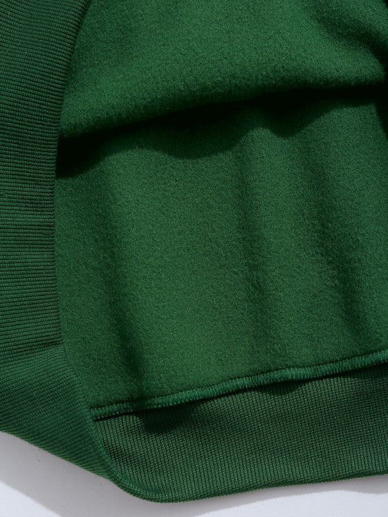 Letter Pattern Sweatshirt And Jogger Set - Grafton Collection