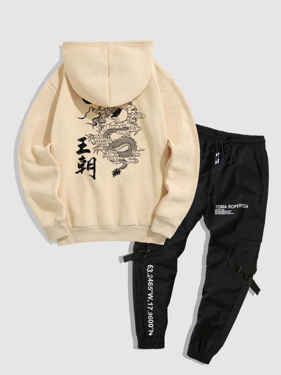 Hoodie And Cargo Jogger Pants Set - Grafton Collection