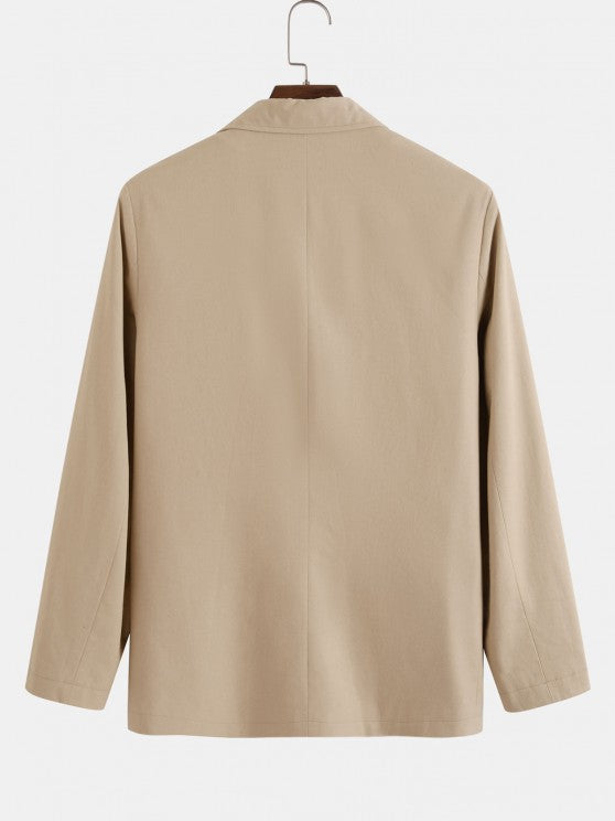 Flap Pocket Casual Blazers With Chino Pants Set - Grafton Collection