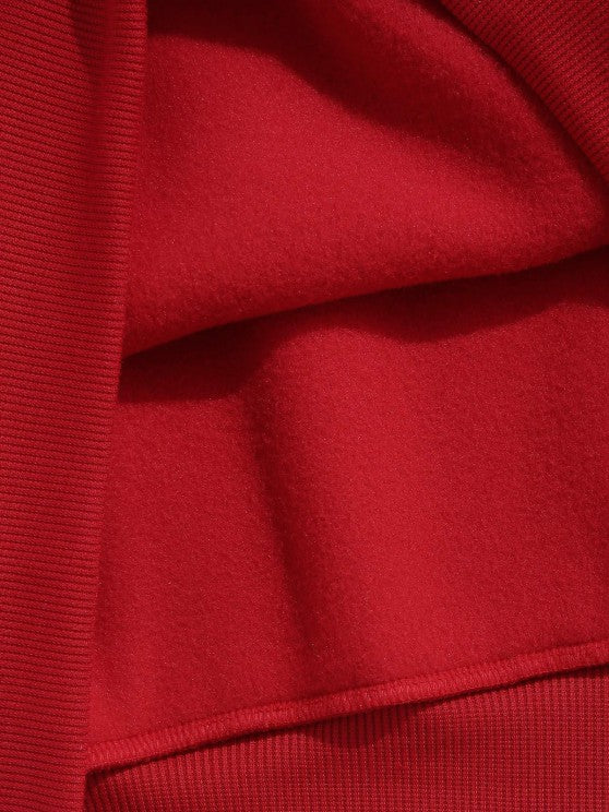 Slogan Fleece Thermal Lined Jogger Pants Set - Grafton Collection