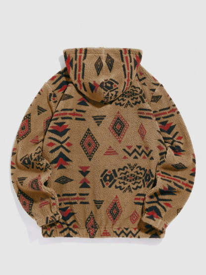Printed Hoodie And Beam Pants Set - Grafton Collection